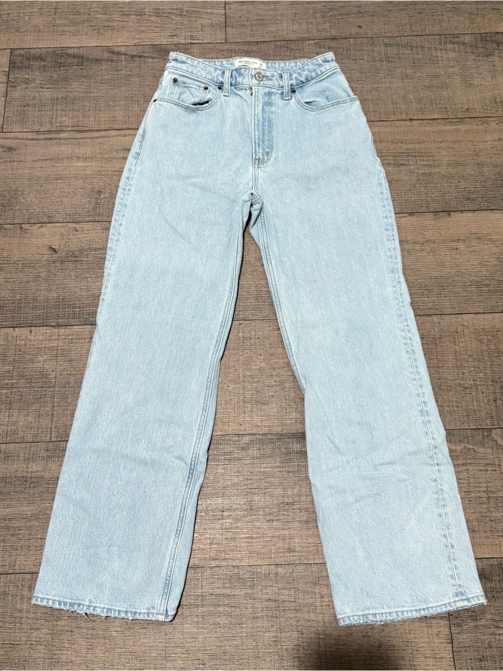 Abercrombie & Fitch Light Blue Straight Leg Jeans